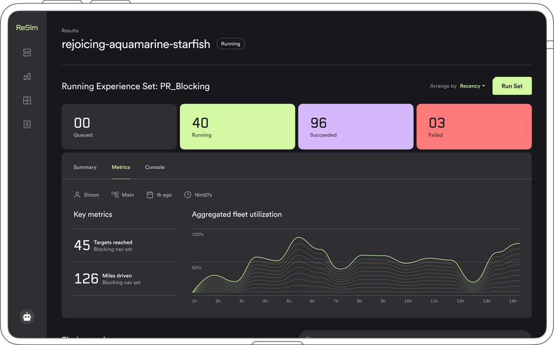 ReSim Results Dashboard